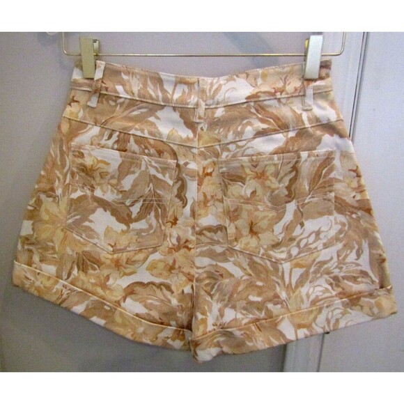 SIGNIFICANT OTHER Jean Shorts LENNY Biscuit Tapestry NWT MRP $199 Womens Size 2 - Picture 7 of 10